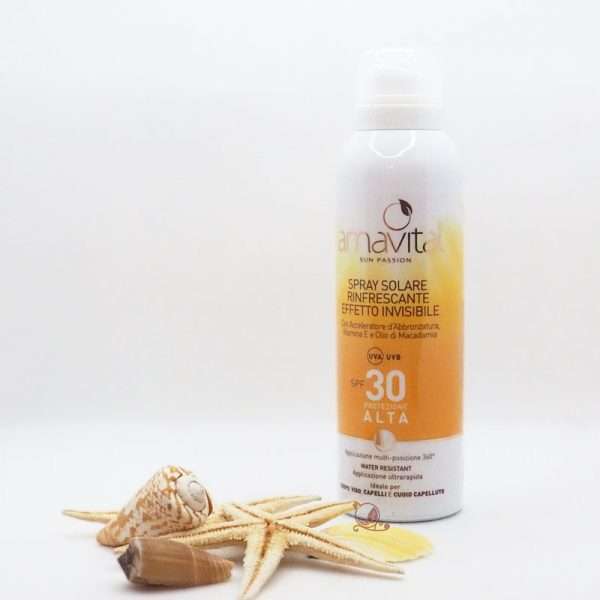 Amavital Spray Solare Rinfrescante Effetto Invisibile SPF30